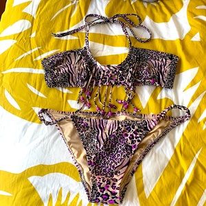 Animal print bikini